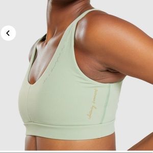 Whitney Gymshark Moss Green Bra